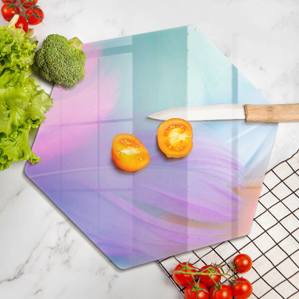 Protection plaque induction Plumes pastels