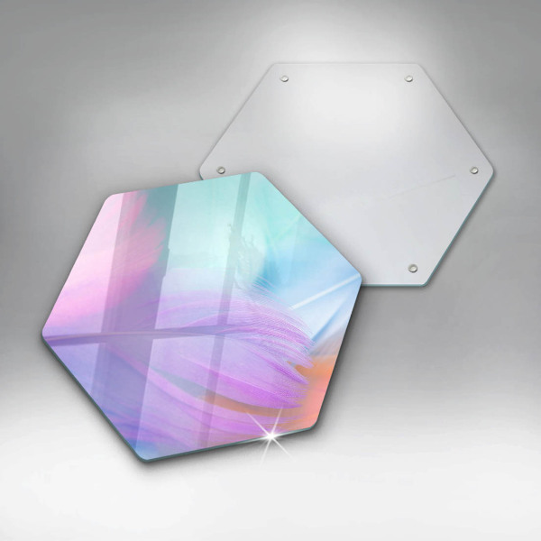 Protection plaque induction Plumes pastels