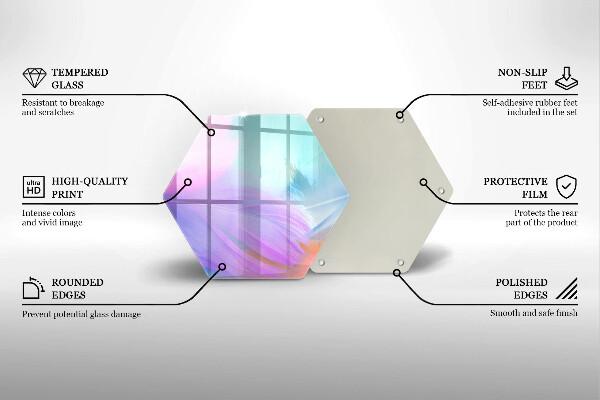 Protection plaque induction Plumes pastels