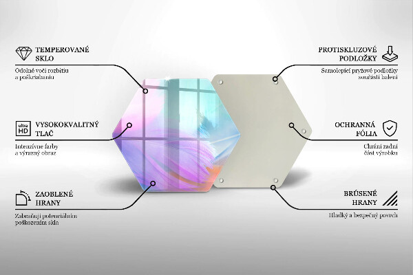 Protection plaque induction Plumes pastels