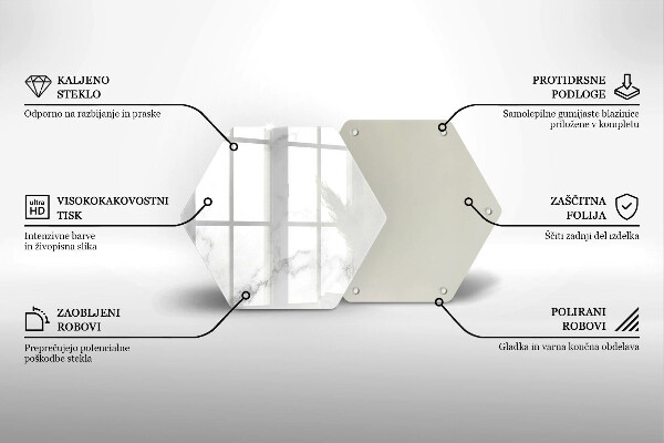Protection plaque induction Marbre moderne