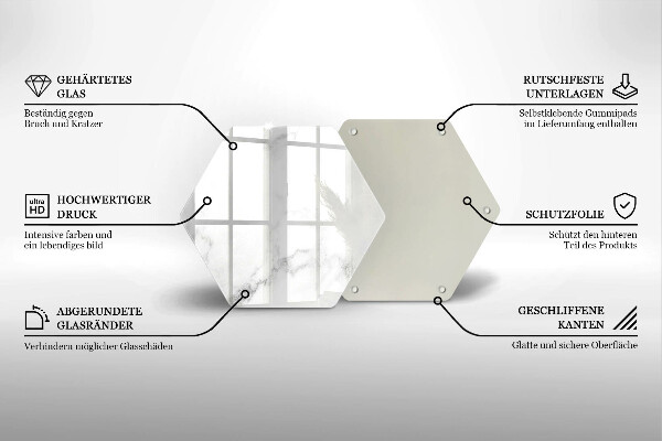 Protection plaque induction Marbre moderne