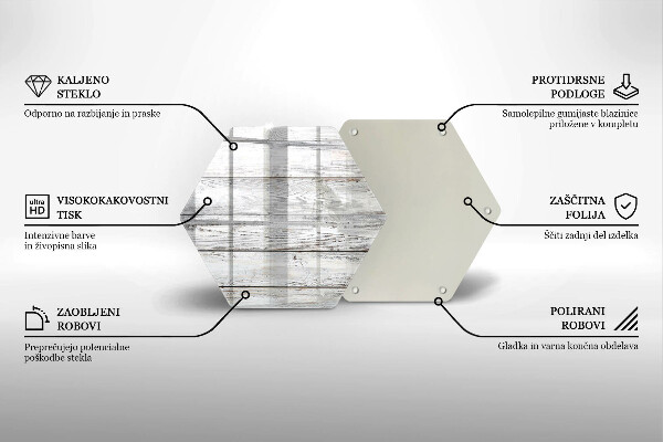 Protection plaque induction Planches de bois brillantes