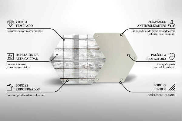 Protection plaque induction Planches de bois brillantes
