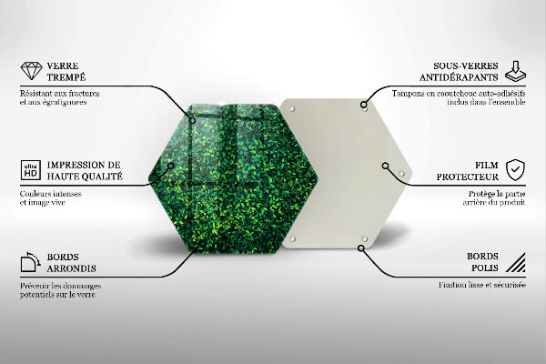 Protection plaque induction Plante à petites feuilles