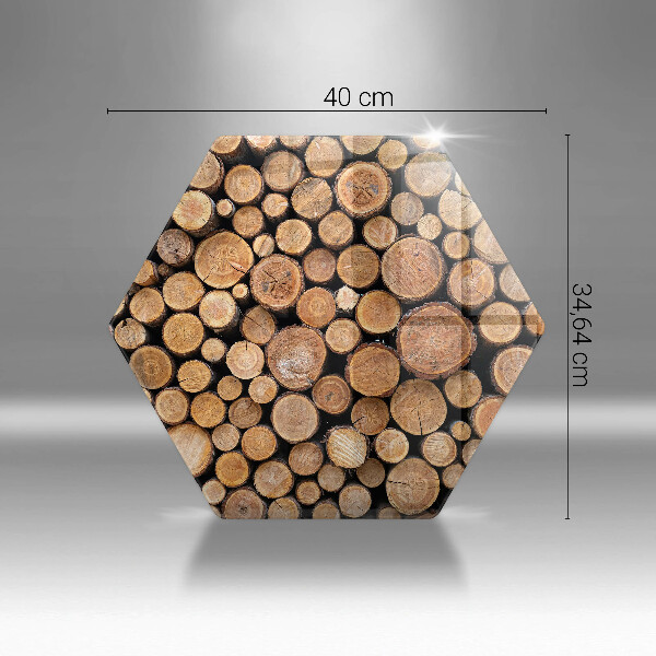 Protection plaque induction Des troncs d'arbres