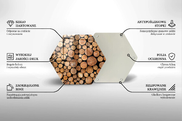 Protection plaque induction Des troncs d'arbres