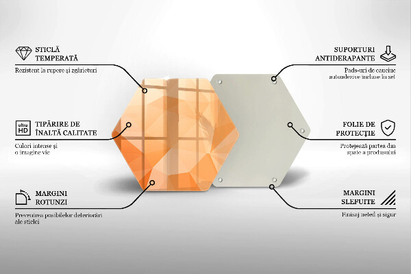 Protection plaque induction Fond géométrique