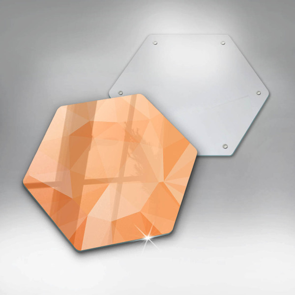 Protection plaque induction Fond géométrique