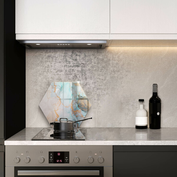 Protection plaque induction Abstraction de marbre