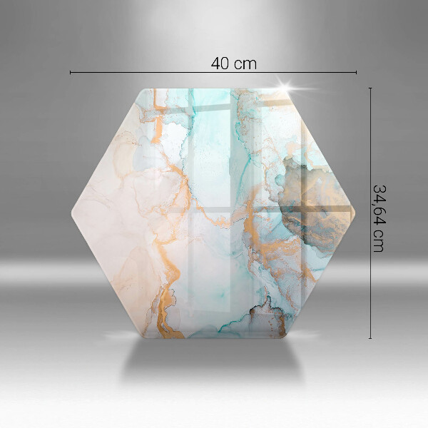 Protection plaque induction Abstraction de marbre