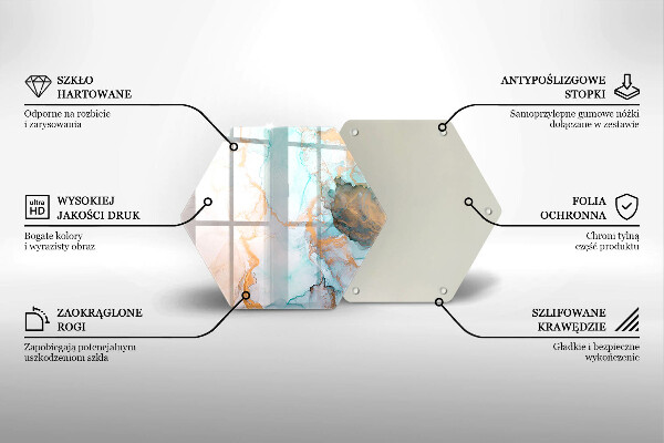 Protection plaque induction Abstraction de marbre