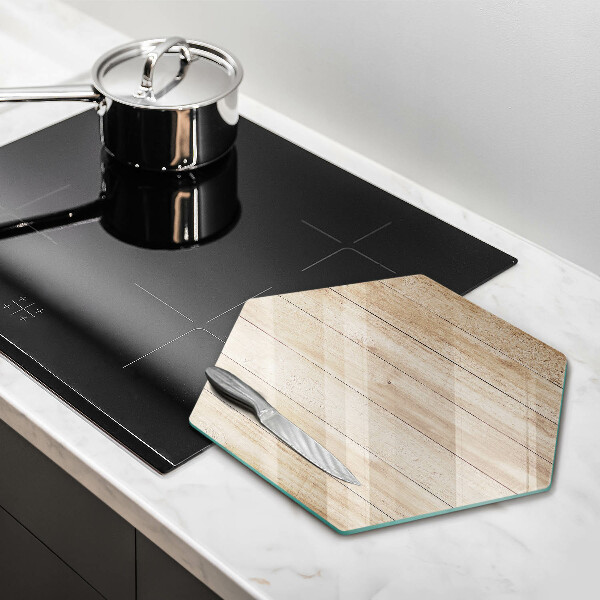 Cache plaque de cuisson Planches de bois