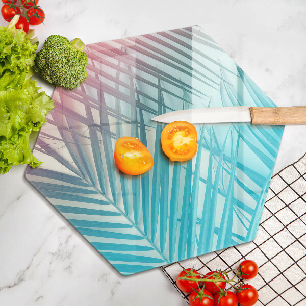 Cache plaque de cuisson Feuilles pastel