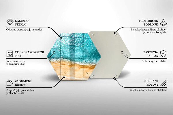 Cache plaque de cuisson Bord de plage et mer