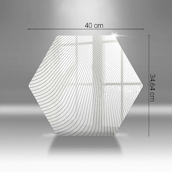 Cache plaque de cuisson Modèle de lignes modernes