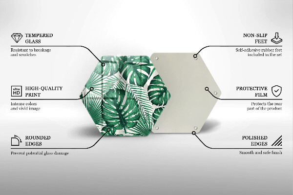 Cache plaque de cuisson Feuilles de monstre