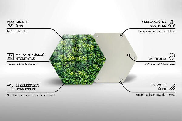 Cache plaque de cuisson Plante de mousse naturelle