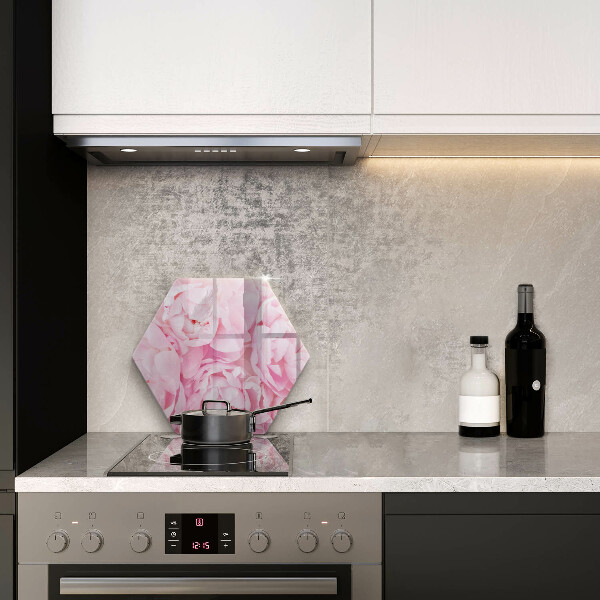 Cache plaque de cuisson Pivoines délicates