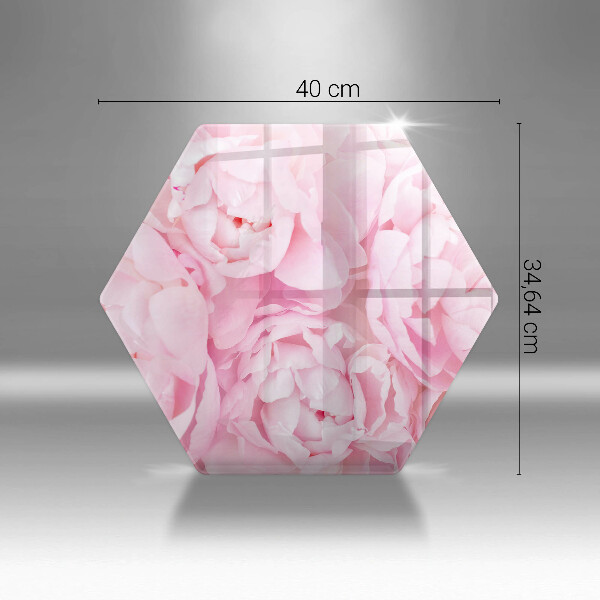 Cache plaque de cuisson Pivoines délicates