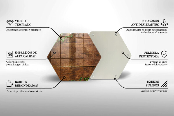 Cache plaque de cuisson Planches et feuilles de bois