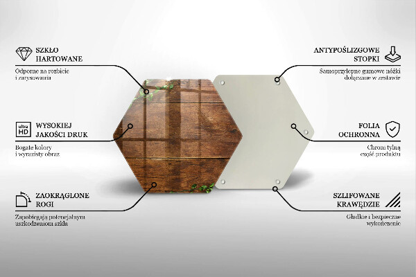 Cache plaque de cuisson Planches et feuilles de bois