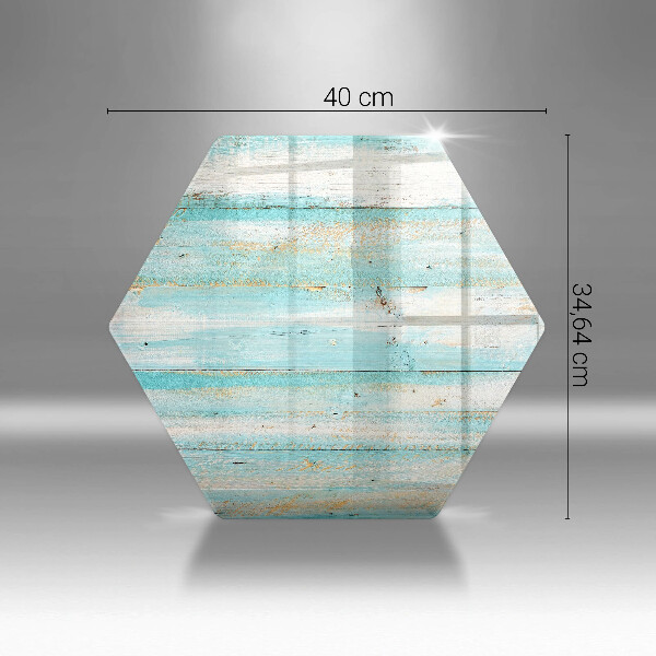 Cache plaque de cuisson Planches de bois vintage