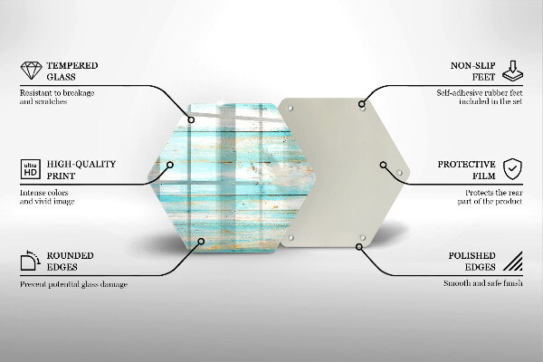 Cache plaque de cuisson Planches de bois vintage