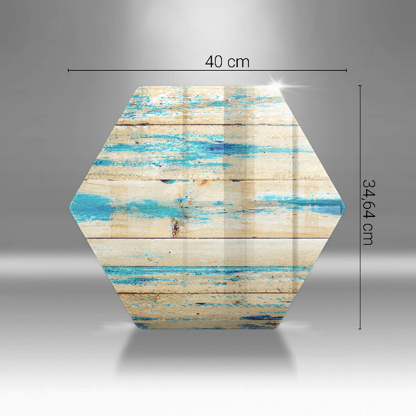 Cache plaque de cuisson Planches de bois rétro