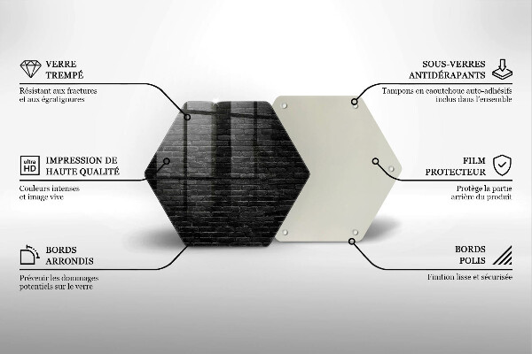Cache plaque de cuisson Mur de briques