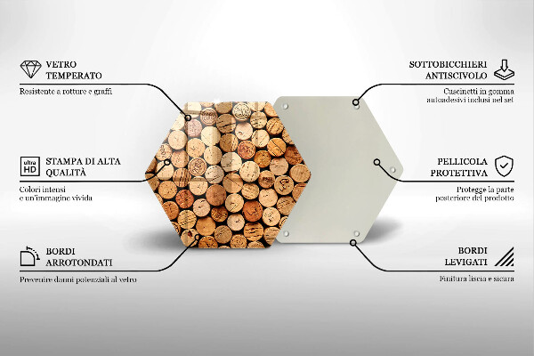 Cache plaque de cuisson Modèle de bouchons de vin