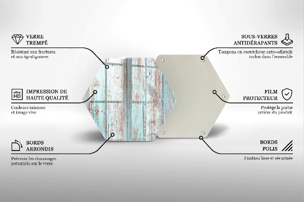 Cache plaque de cuisson Planches anciennes vintage