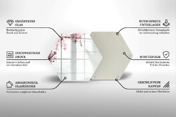 Cache plaque de cuisson Des fleurs sur les planches