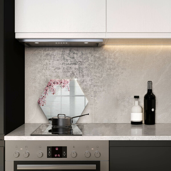 Cache plaque de cuisson Des fleurs sur les planches