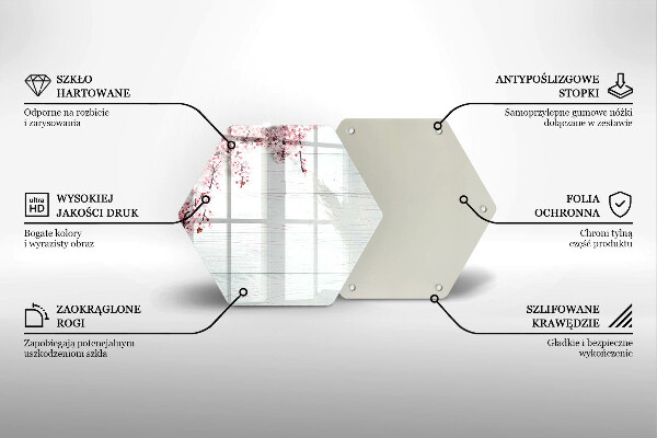 Cache plaque de cuisson Des fleurs sur les planches