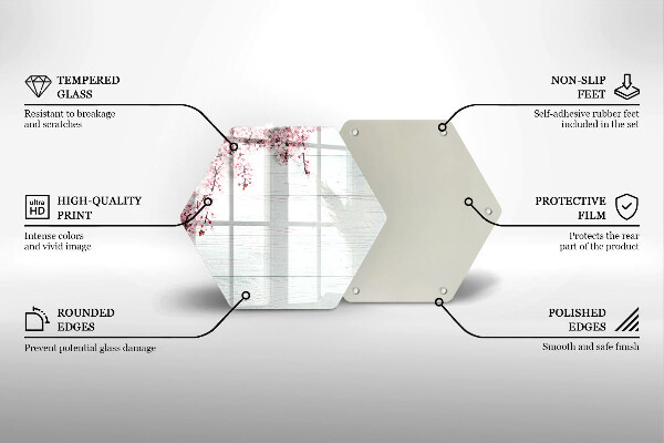 Cache plaque de cuisson Des fleurs sur les planches