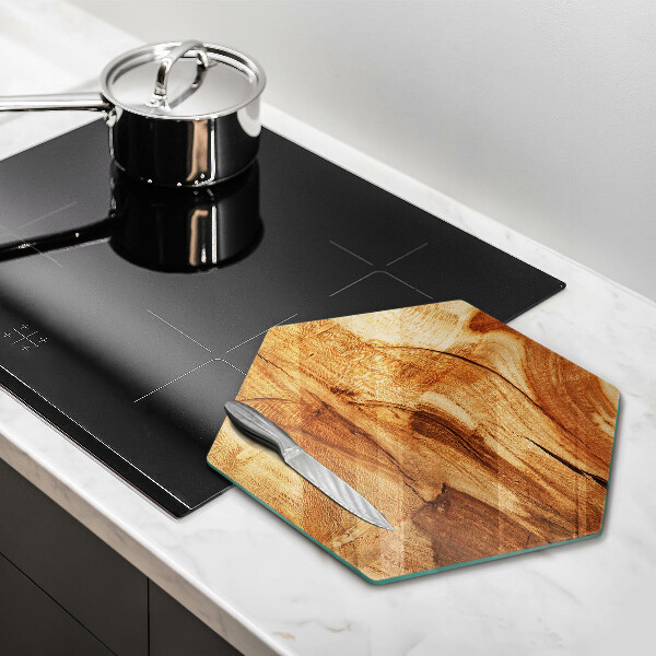 Cache plaque de cuisson Texture de planche de bois