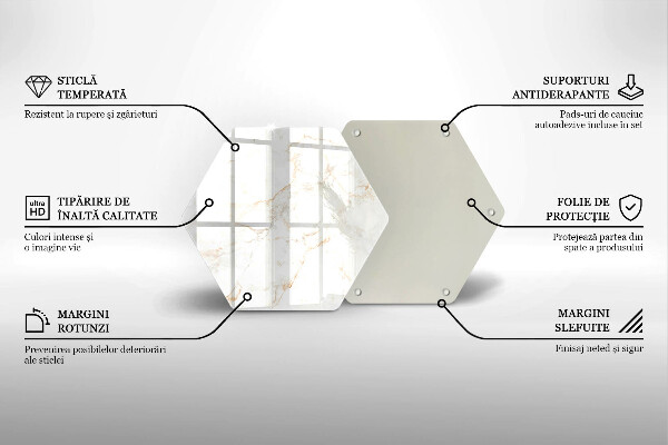 Protection plaque induction Pierre de marbre décorative