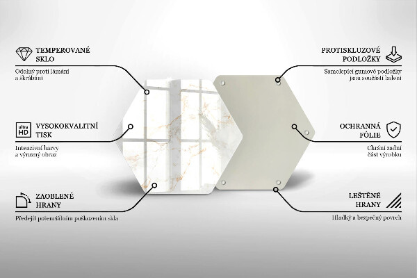 Protection plaque induction Pierre de marbre décorative