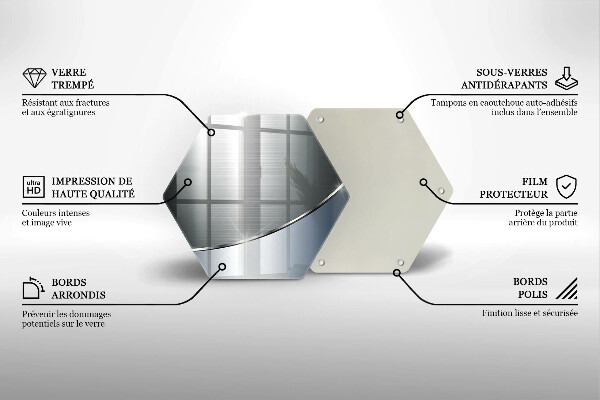 Cache plaque de cuisson Modèle d'abstraction en métal