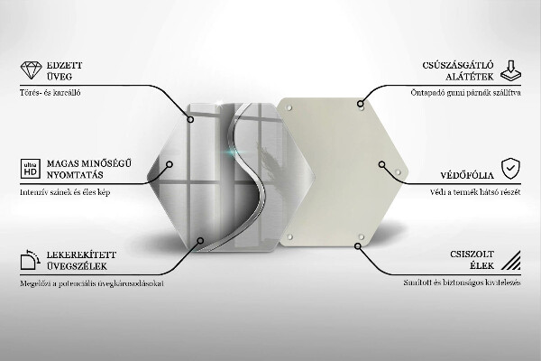 Cache plaque de cuisson Métal argenté abstrait