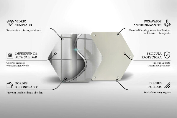 Cache plaque de cuisson Métal argenté abstrait