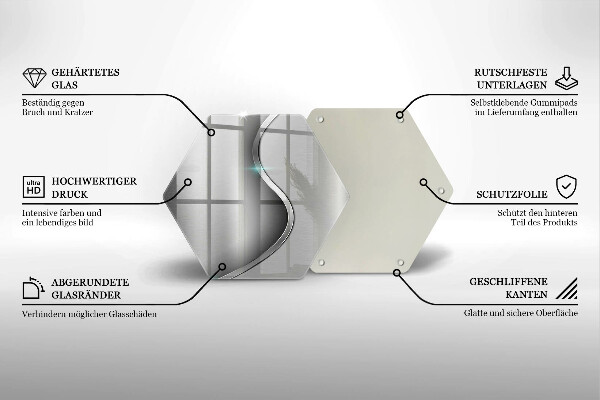 Cache plaque de cuisson Métal argenté abstrait