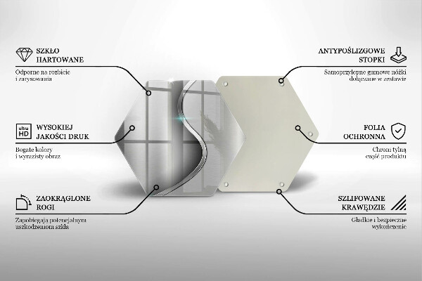 Cache plaque de cuisson Métal argenté abstrait