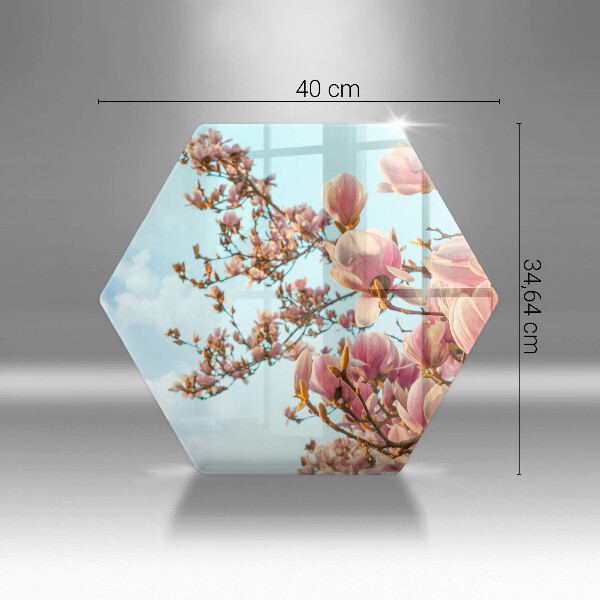 Cache plaque de cuisson Arbre à fleurs roses