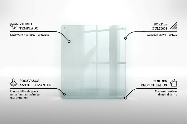 Cache plaque de cuisson transparent 60x52 cm