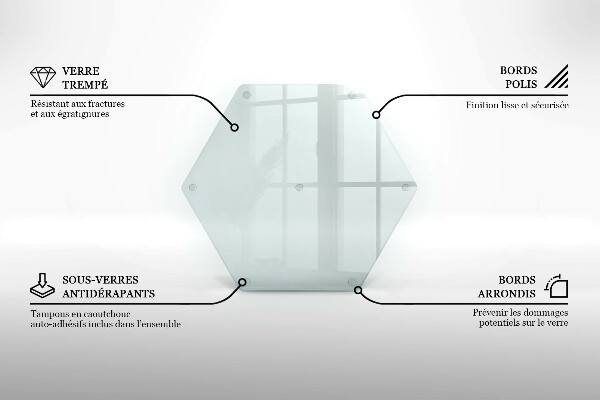 Protège plaque de cuisson transparent 40 cm