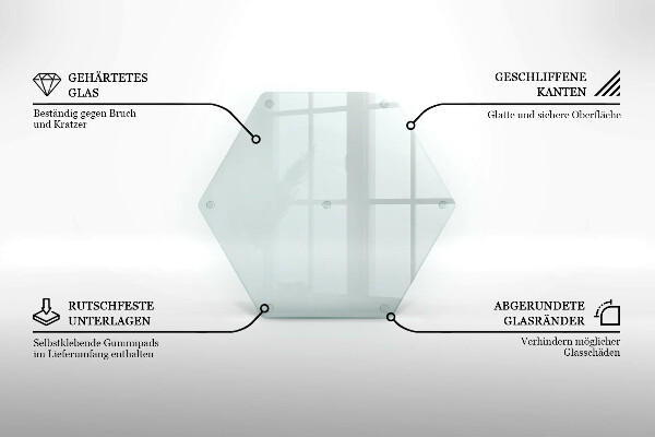 Protège plaque de cuisson transparent 40 cm