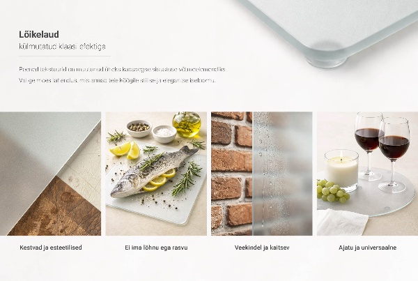 Planche à découper en verre de 40 cm