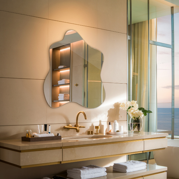 Miroir tache asymétrique 58x58 cm